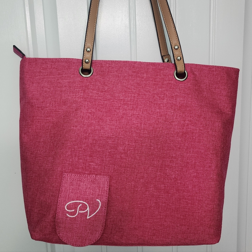 Pink Wine Tote With Spout